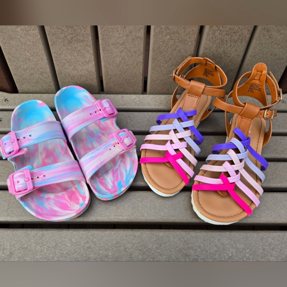 Girls Sandal Bundle - 2 Pair